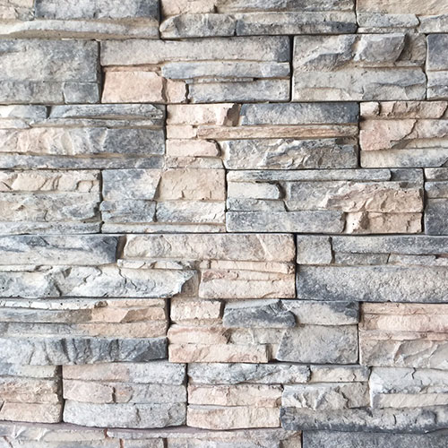  Muestra de panel de pared de piedra sintética - Revestimiento  de pared de piedra apilada de chapa - Color blanco piedra Durango :  Herramientas y Mejoras del Hogar